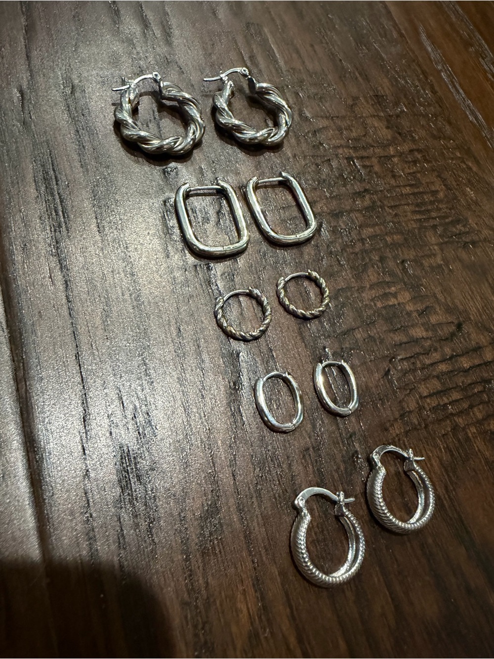 Silver earrings